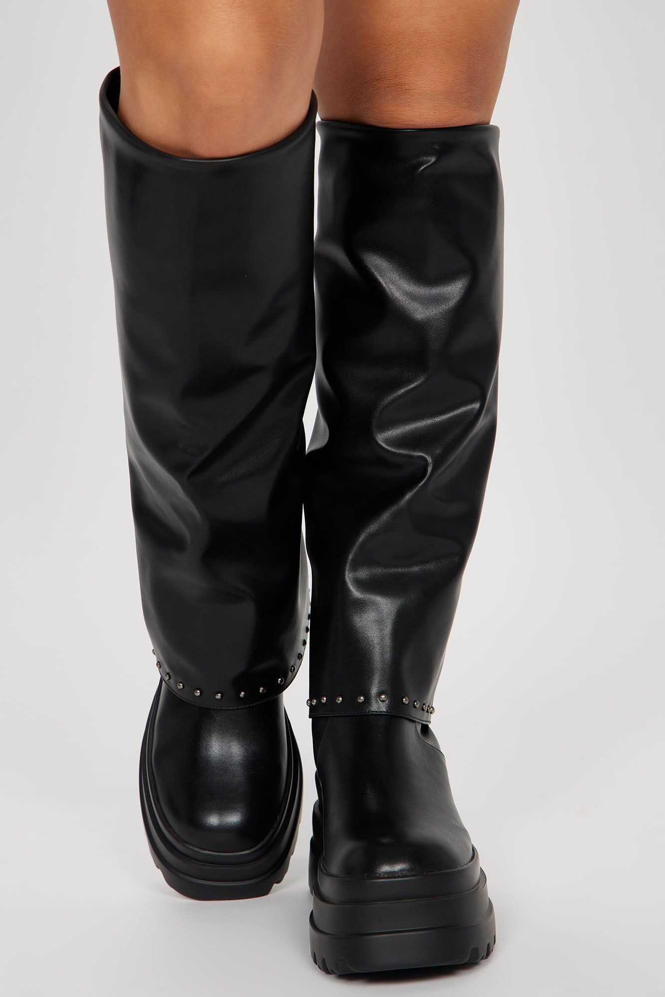 Most Daring Platform Knee High Boots - Black sold by Fashion Nova product image thumbnail 2
