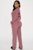 Mom Life PJ Pant Set - Mauve sold by Fashion Nova