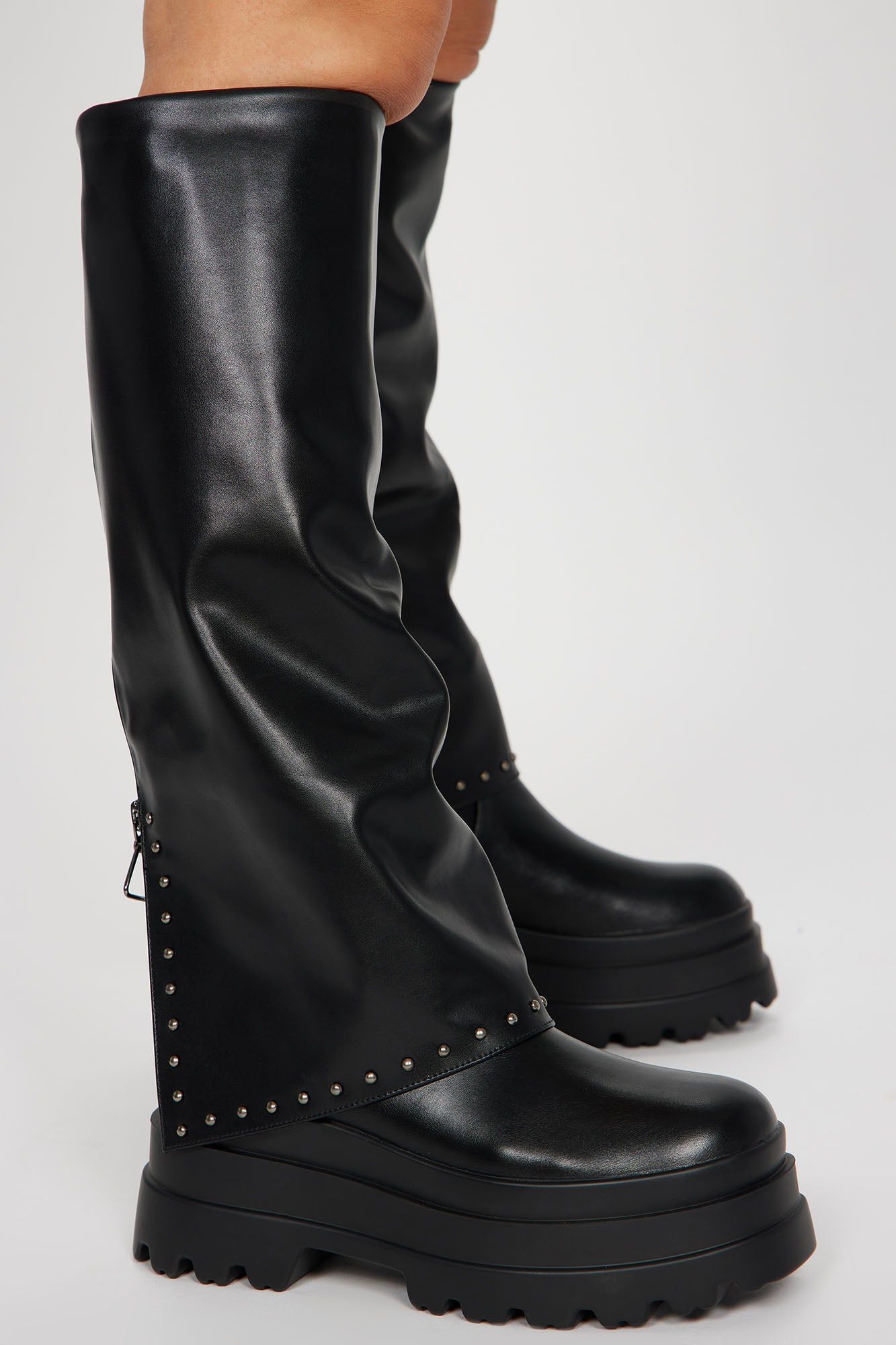 Most Daring Platform Knee High Boots - Black sold by Fashion Nova product image thumbnail 3