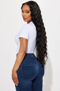 Cambria Short Sleeve Bodysuit - White sold by Fashion Nova
