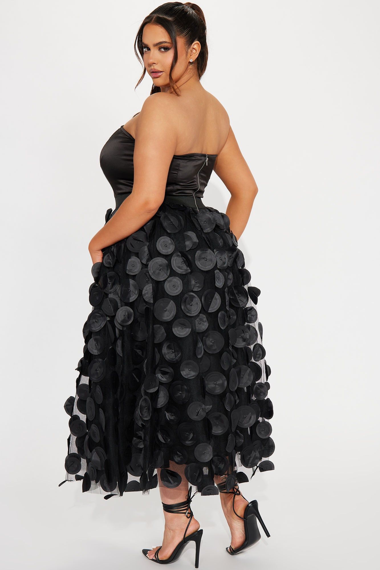 Tina Tulle Midi Dress - Black sold by Fashion Nova product image thumbnail 6