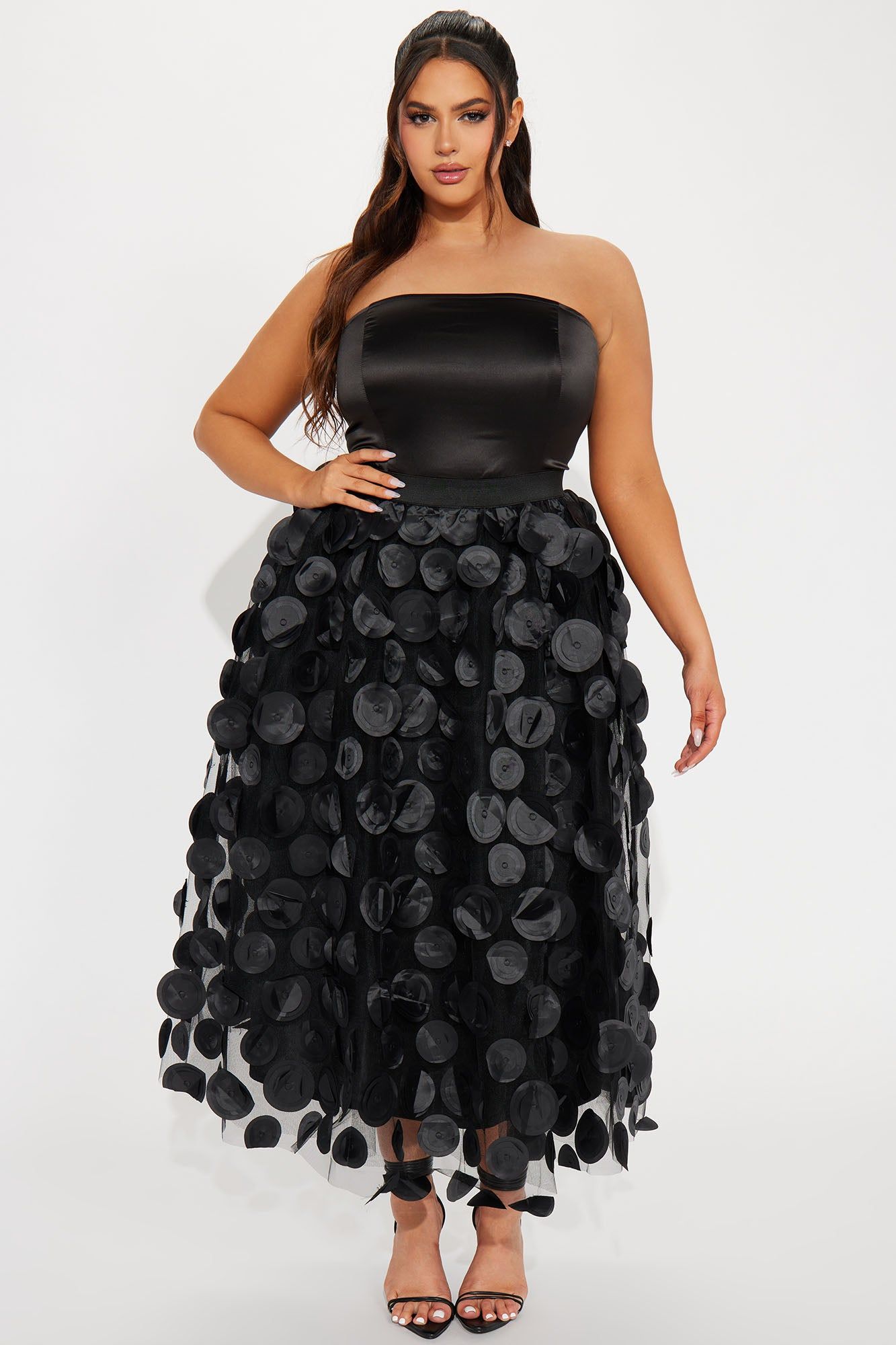 Tina Tulle Midi Dress - Black sold by Fashion Nova product image thumbnail 4