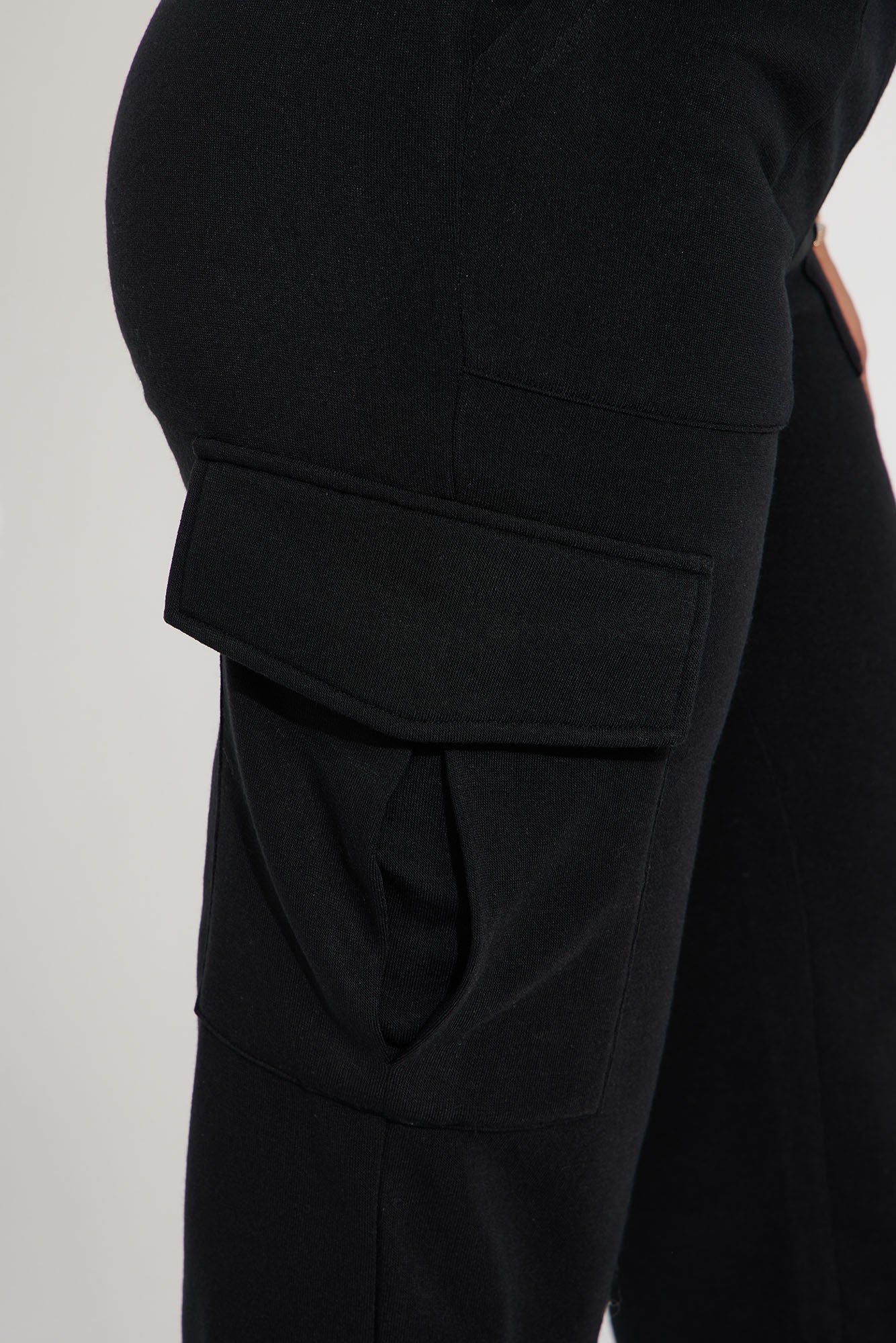 Tessa Fleece Lounge Jogger - Black sold by Fashion Nova product image thumbnail 3