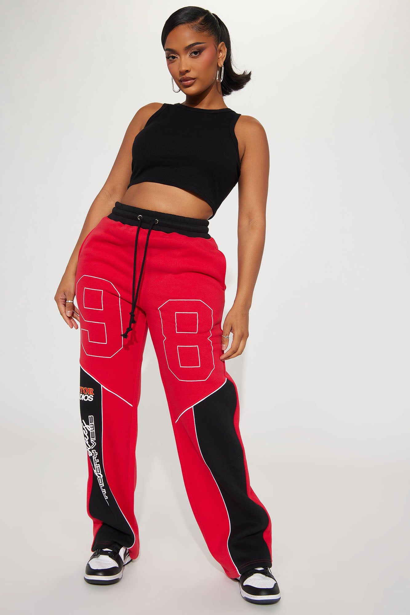Chicago Wide Leg Pant - Red/combo sold by Fashion Nova product image thumbnail 2
