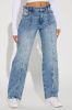 Catching Vibes Stretch Straight Leg Jeans - Medium Wash sold by Fashion Nova
