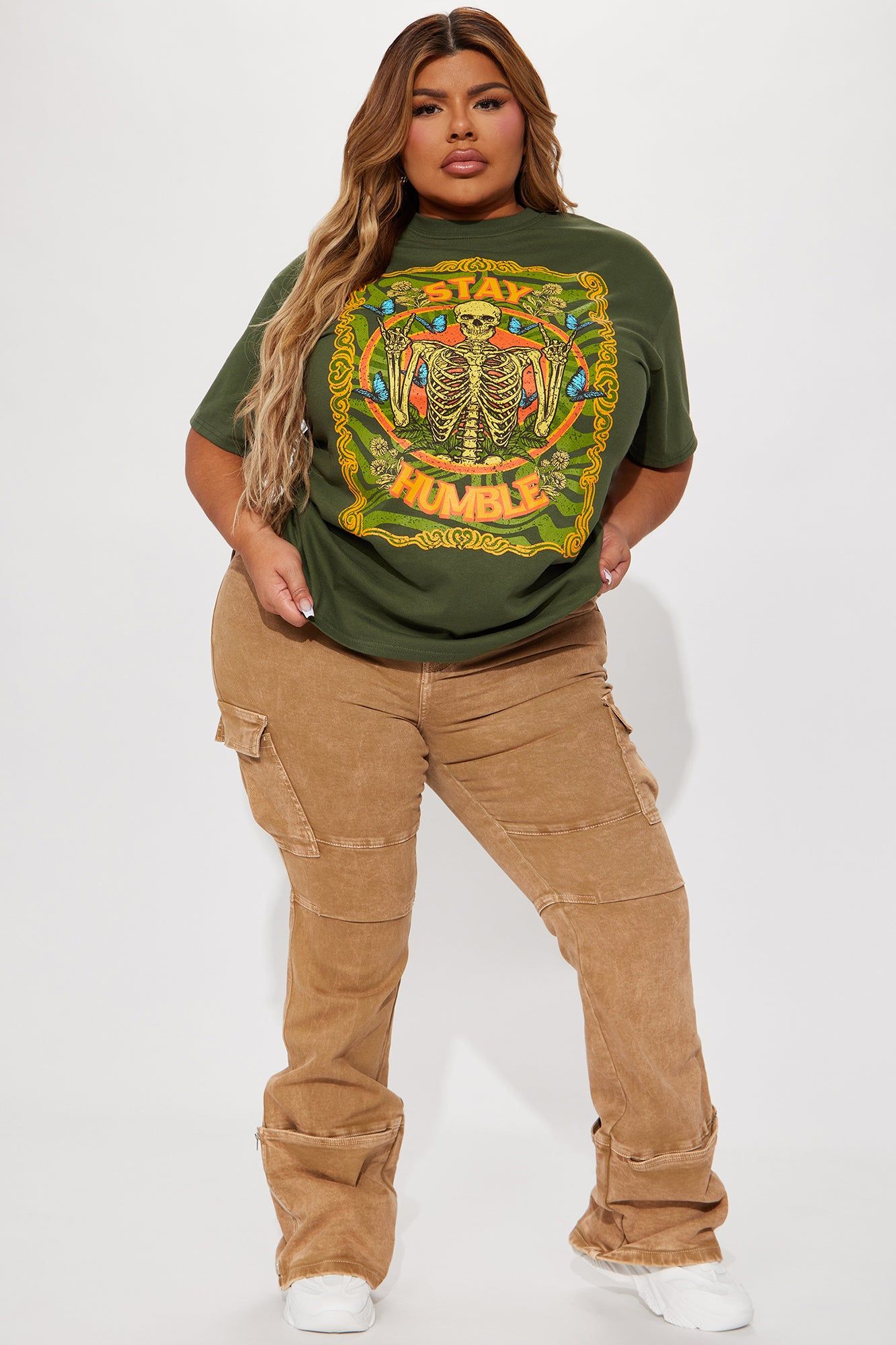 Stay Humble Graphic Tshirt - Olive sold by Fashion Nova product image thumbnail 5