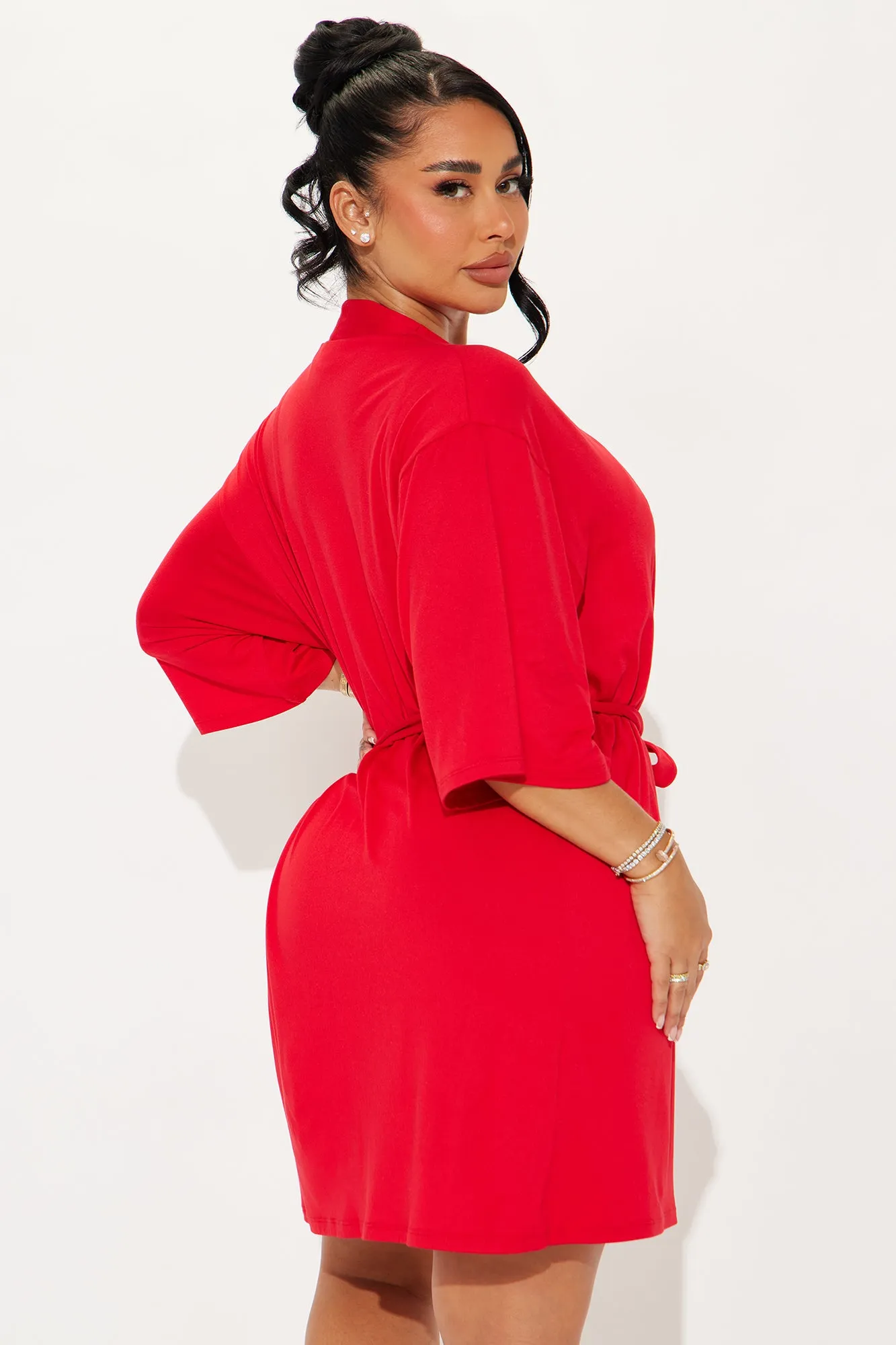 Bad Bitch PJ Robe Set - Red sold by Fashion Nova product image thumbnail 5