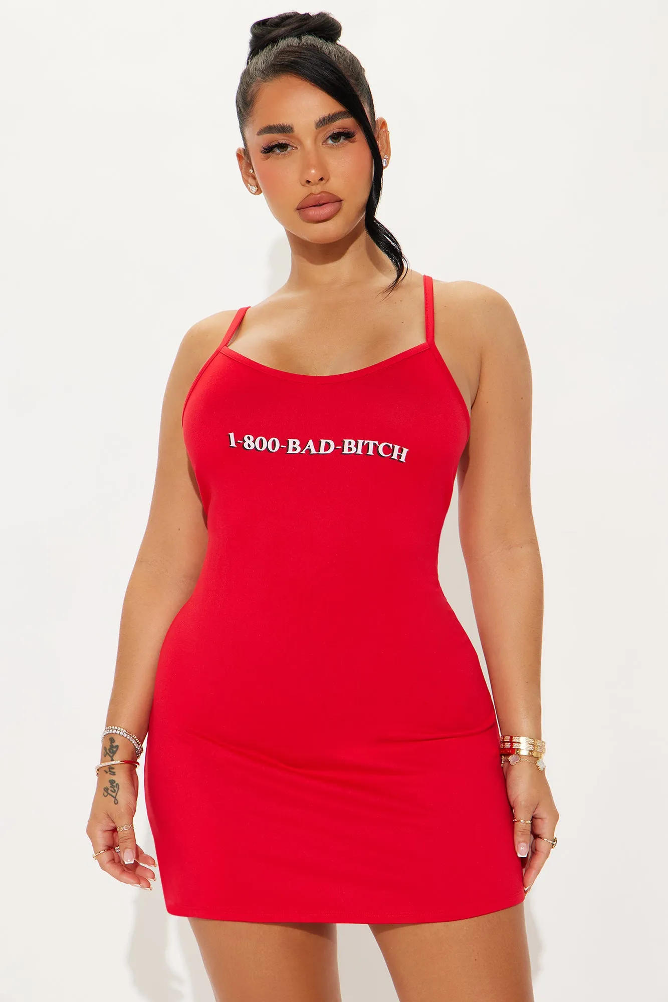 Bad Bitch PJ Robe Set - Red sold by Fashion Nova product image thumbnail 2