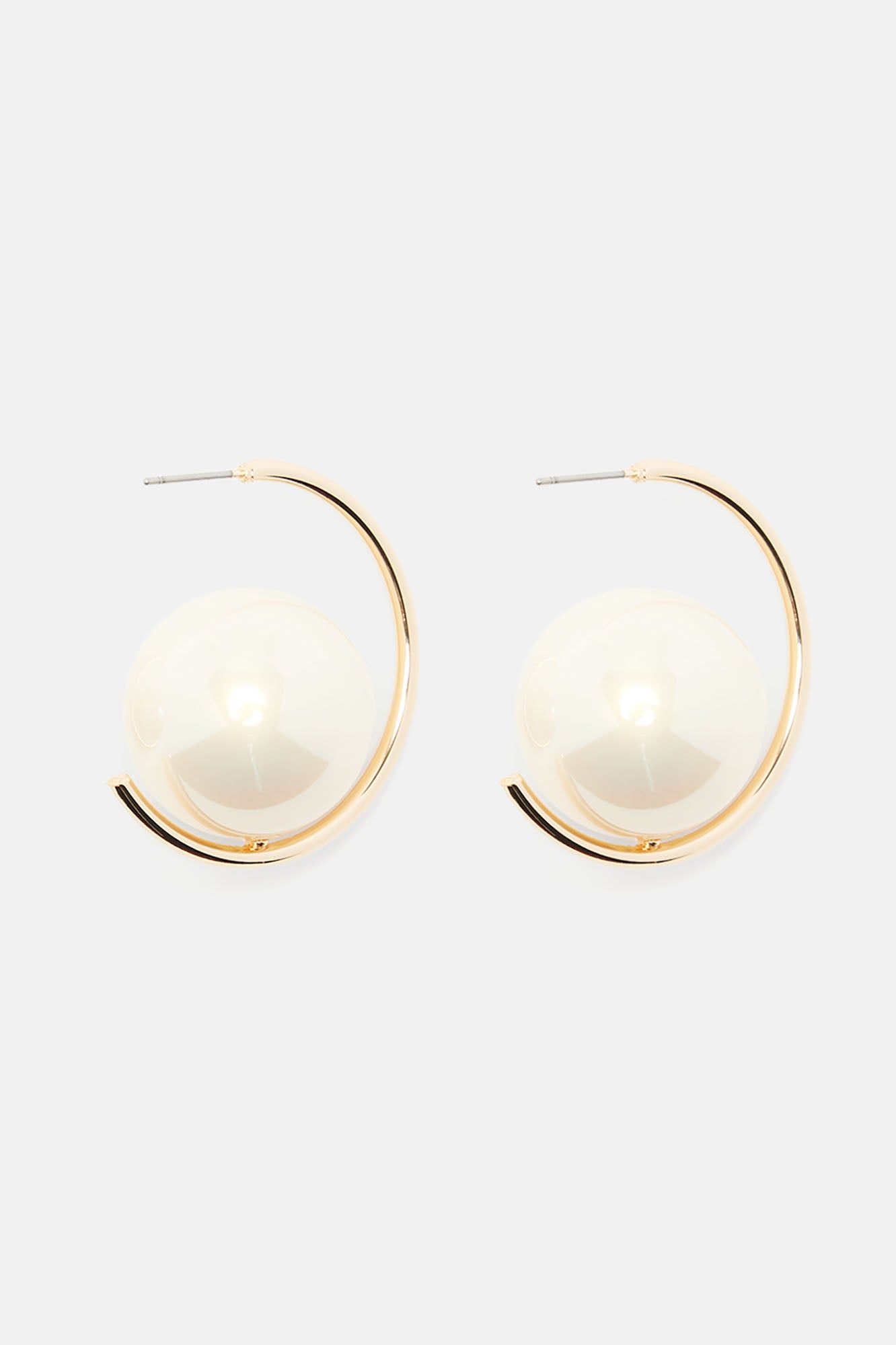 Pearl Orbit Earrings - Gold sold by Fashion Nova product image thumbnail 3
