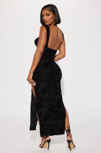 Marella Mesh Maxi Dress - Black sold by Fashion Nova