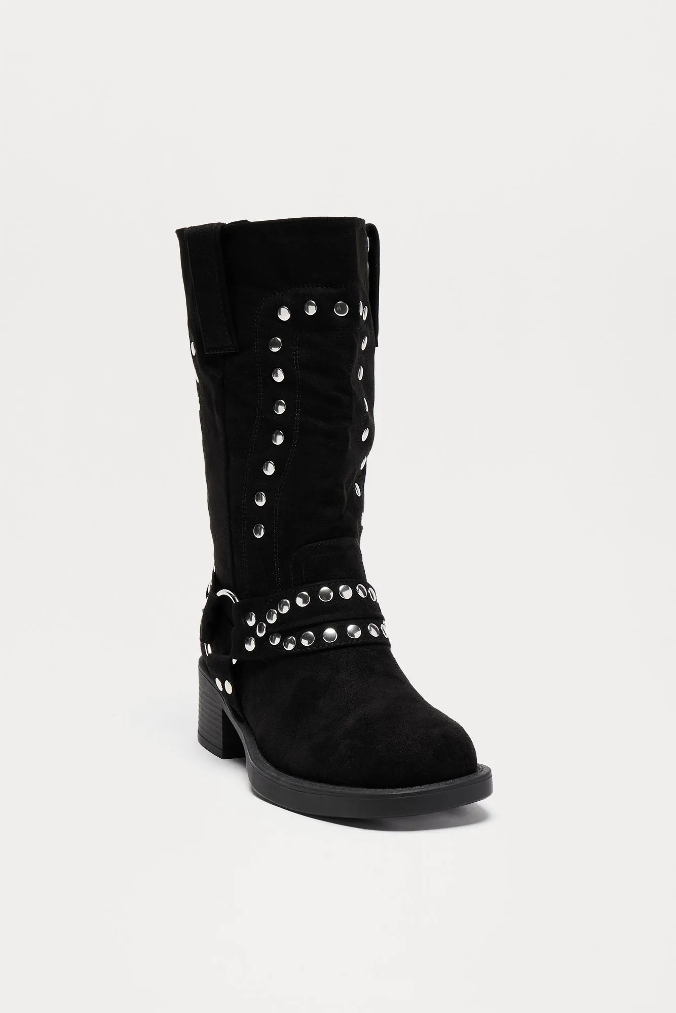 Riley Studded Knee High Boots - Black sold by Fashion Nova product image thumbnail 3