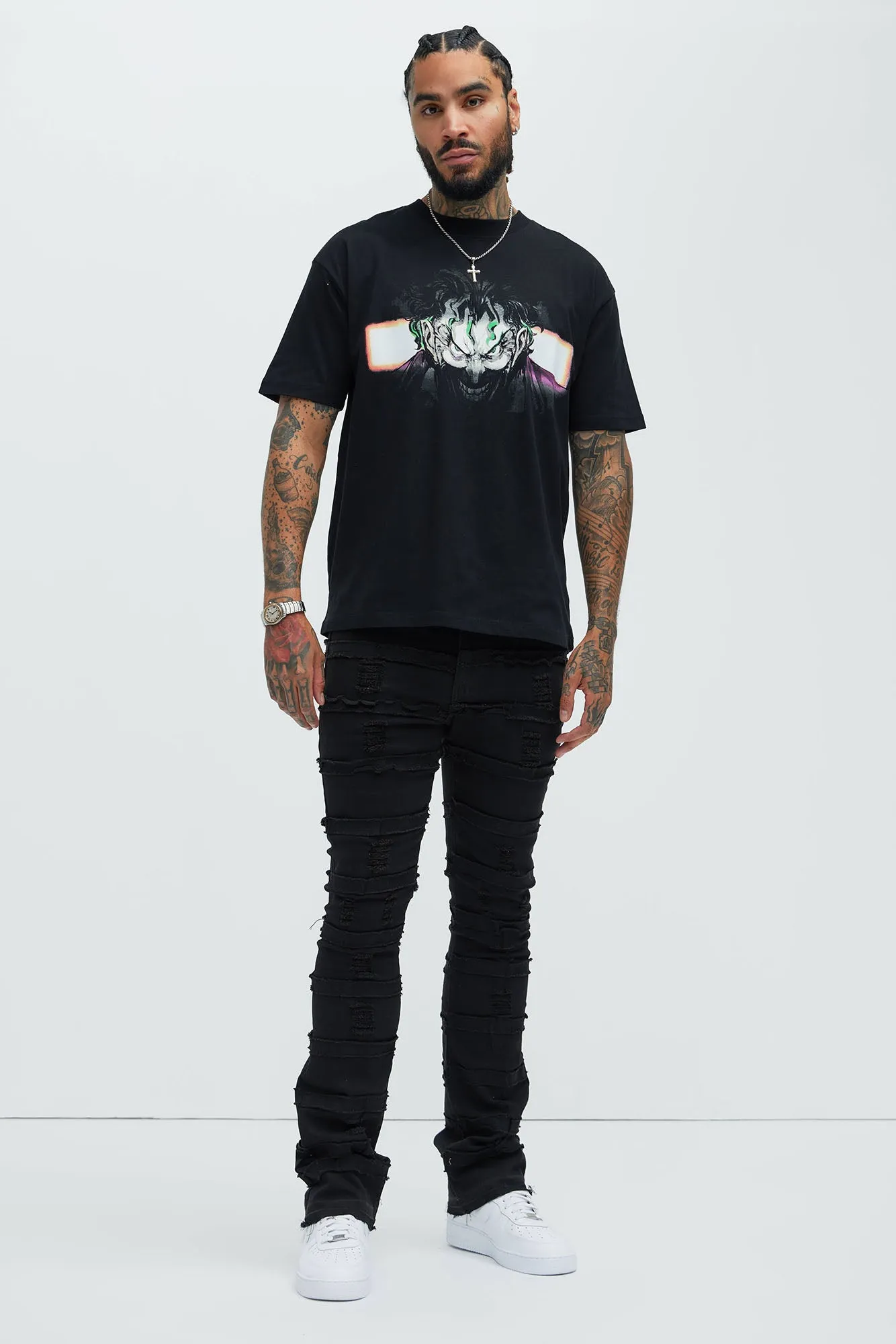 More Than You Frayed Slim Flare Jeans - Black sold by Fashion Nova product image thumbnail 2