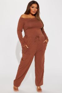 Switching Looks Jumpsuit - Chocolate sold by Fashion Nova