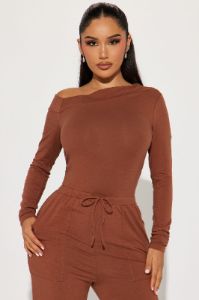Switching Looks Jumpsuit - Chocolate sold by Fashion Nova