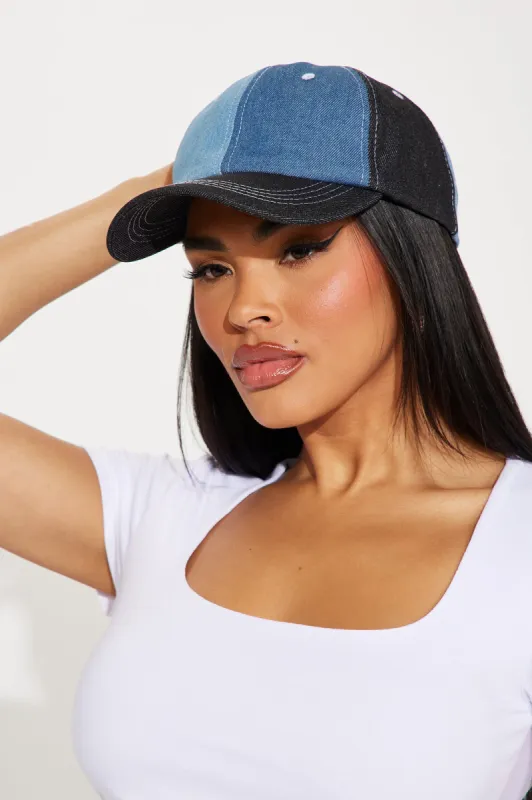 Rebel Chic Baseball Hat - Black/combo sold by Fashion Nova
