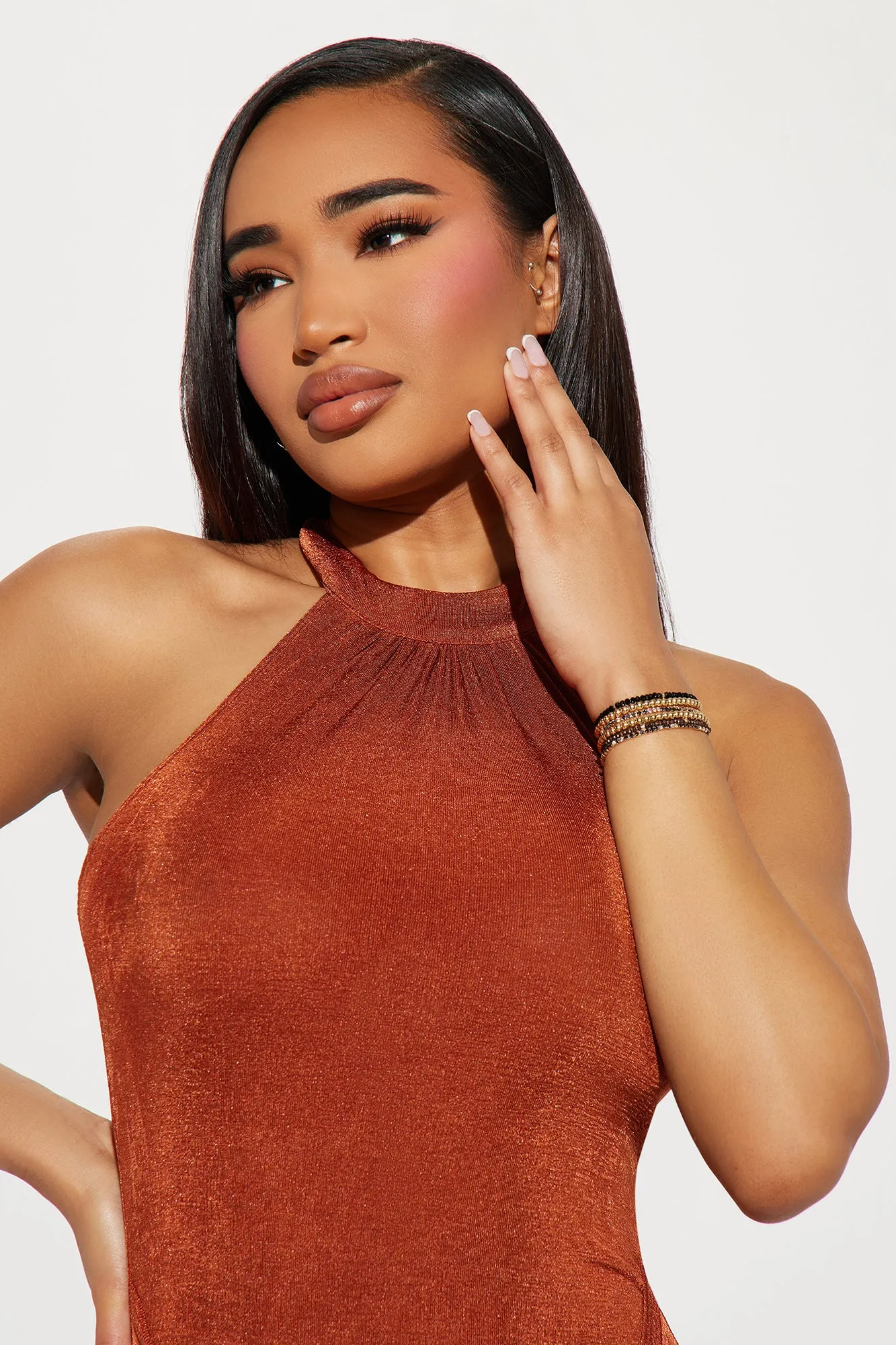 Alana Beaded 6 Piece Bracelet Set - Gold/Black sold by Fashion Nova product image thumbnail 3