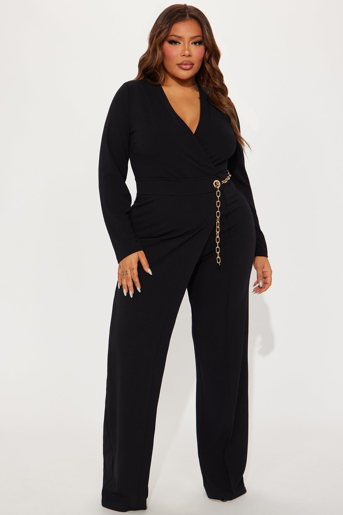 Need A Date Long Sleeve Jumpsuit - Black sold by Fashion Nova product image thumbnail 4