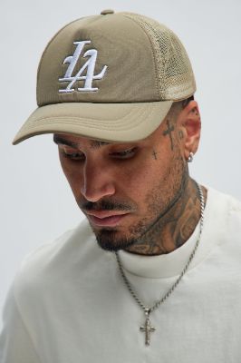 LA Trucker Hat - Tan sold by Fashion Nova