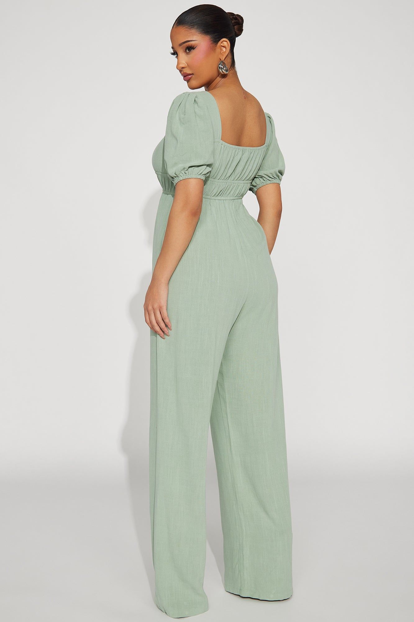 Infiniti Linen Jumpsuit - Sage sold by Fashion Nova product image thumbnail 3
