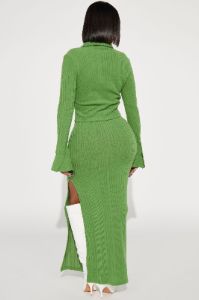 Booked And Busy Maxi Skirt Set - Green sold by Fashion Nova