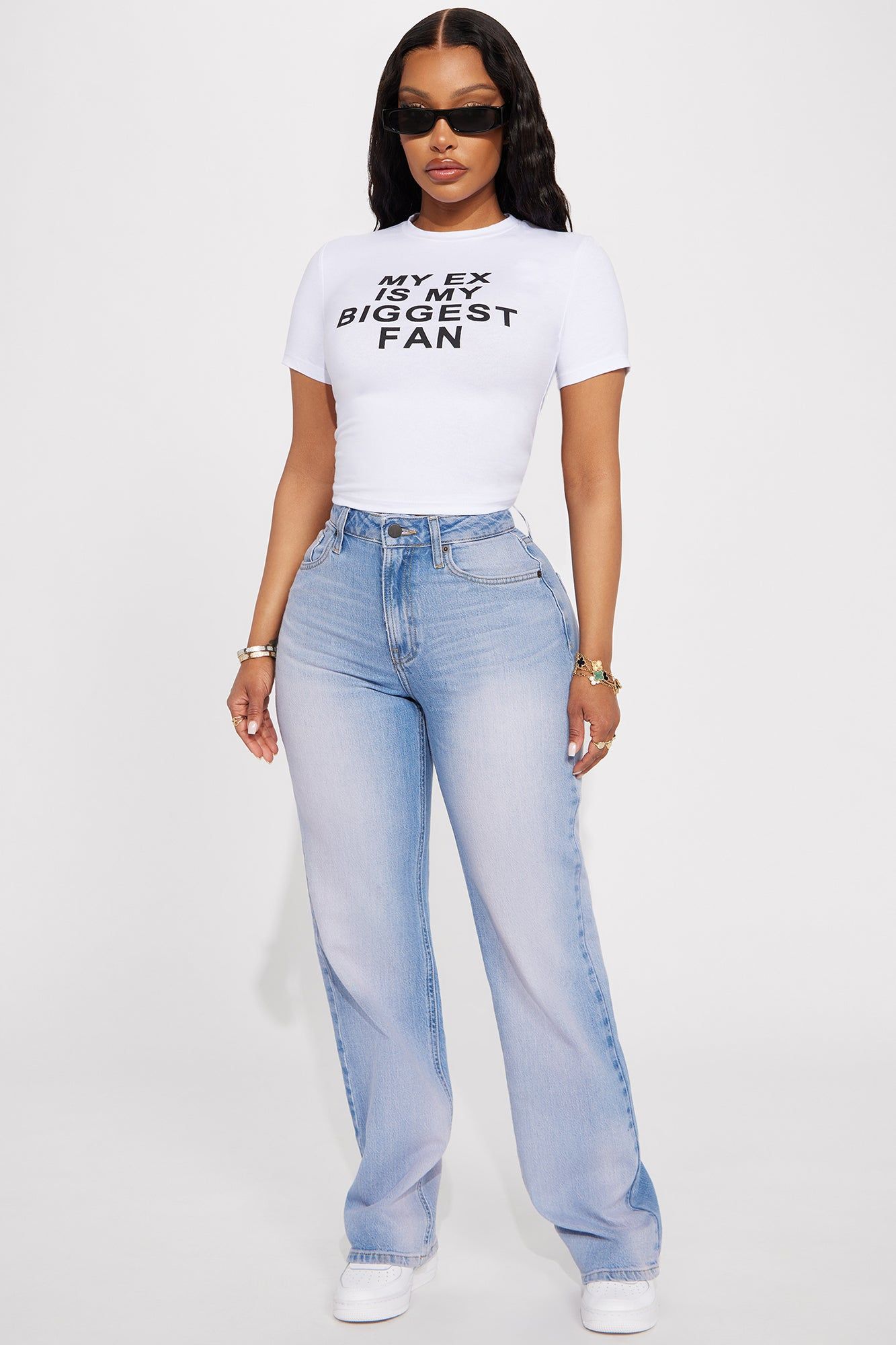 My Ex Is My Biggest Fan Tshirt - White sold by Fashion Nova product image thumbnail 2