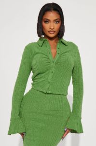 Booked And Busy Maxi Skirt Set - Green sold by Fashion Nova