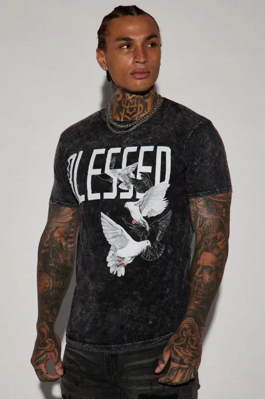 Blessed Always Short Sleeve Tee - Black sold by Fashion Nova