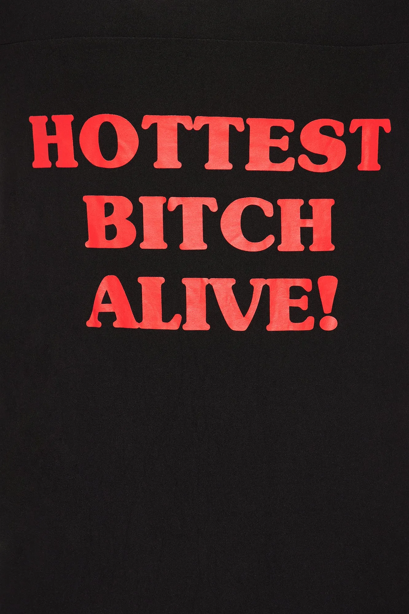 Hottest Bitch Alive! PJ Sleep Shirt - Black/Red sold by Fashion Nova product image thumbnail 2