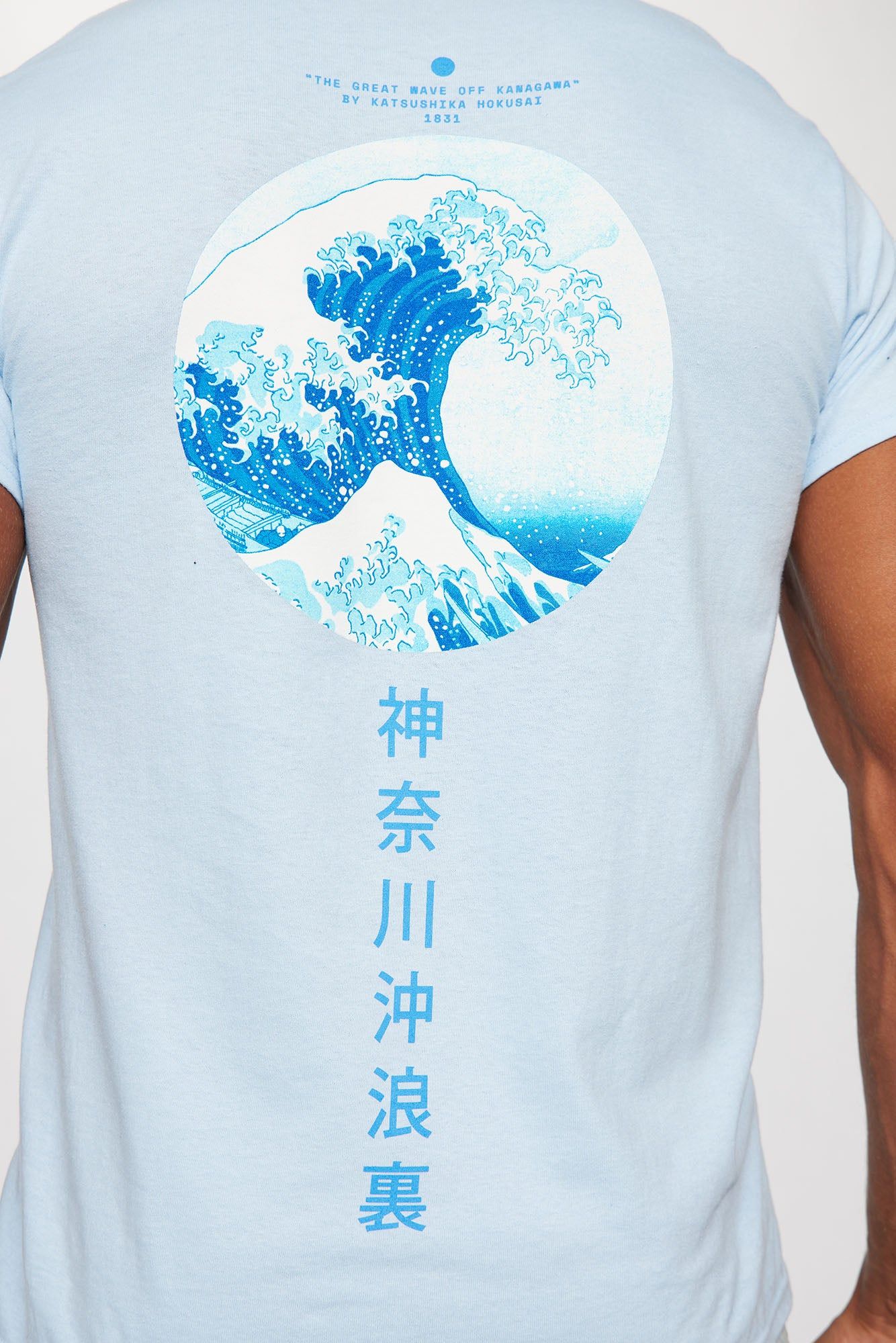 The Great Wave Short Sleeve Tee - Light Blue sold by Fashion Nova product image thumbnail 6