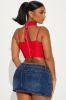 Belle Lace Corset Top - Red sold by Fashion Nova