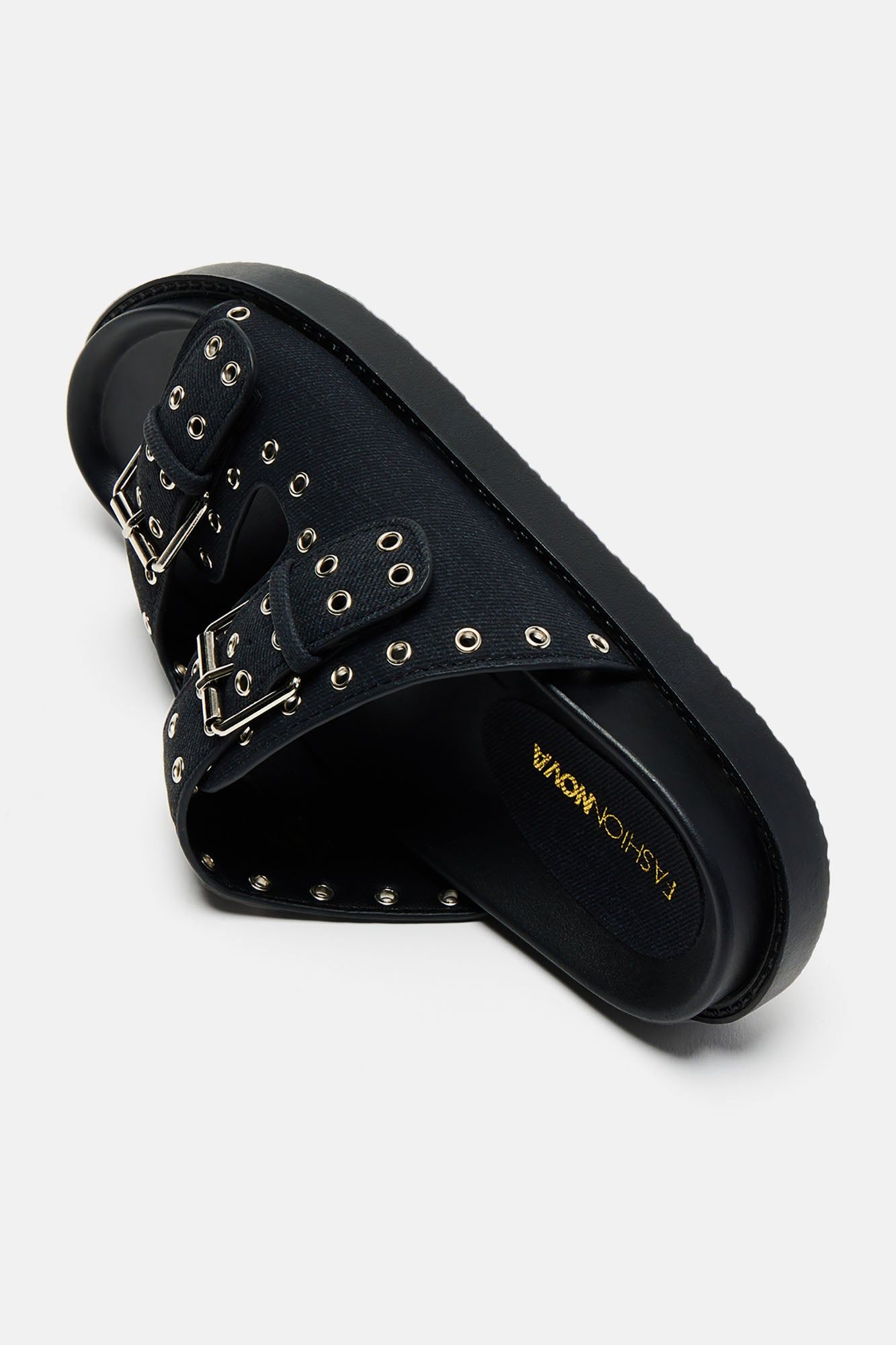 Living On The Edge Slides - Black sold by Fashion Nova product image thumbnail 2