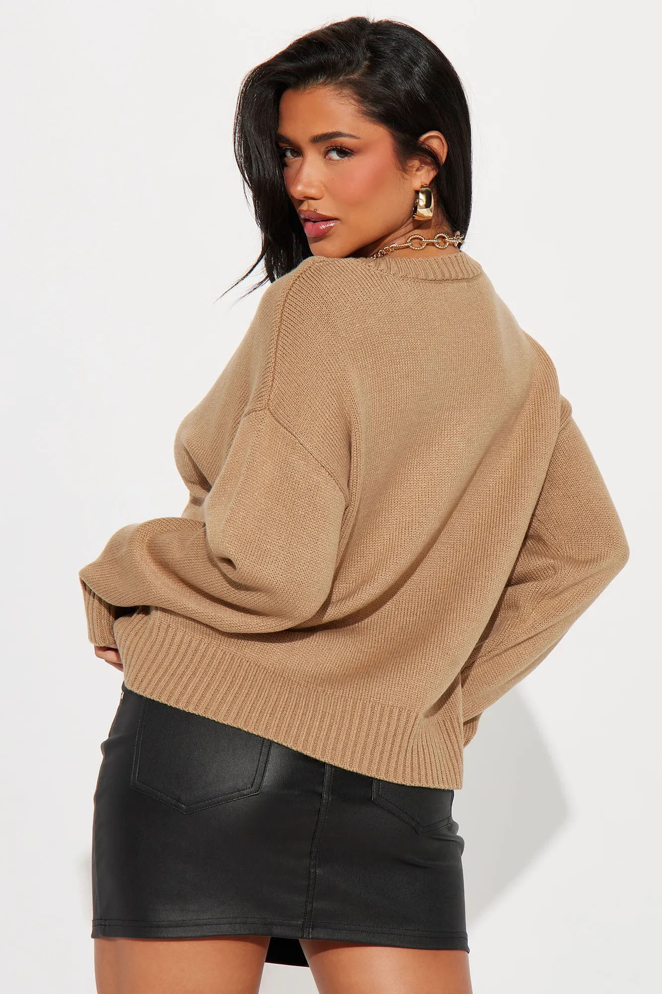 My Favorite Oversized Sweater - Taupe sold by Fashion Nova product image thumbnail 3