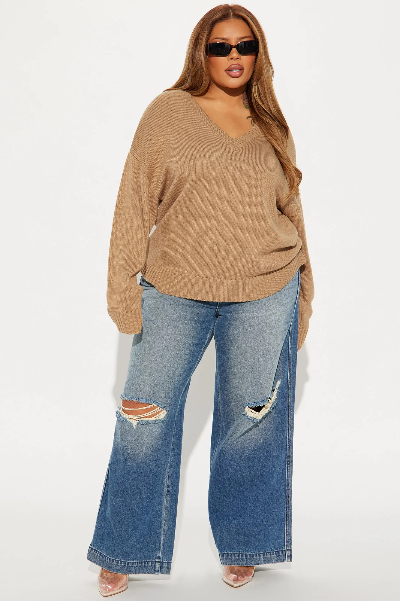 My Favorite Oversized Sweater - Taupe sold by Fashion Nova product image thumbnail 5