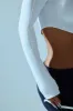FN Paris Quarter Zip Top - White sold by Fashion Nova