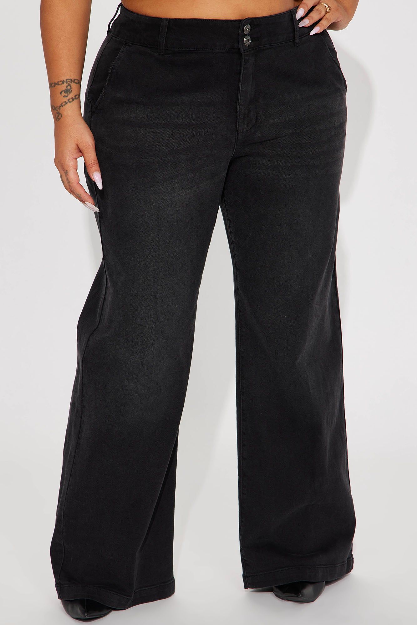 No Competition Baggy Wide Leg Jean - Black Wash sold by Fashion Nova product image thumbnail 5