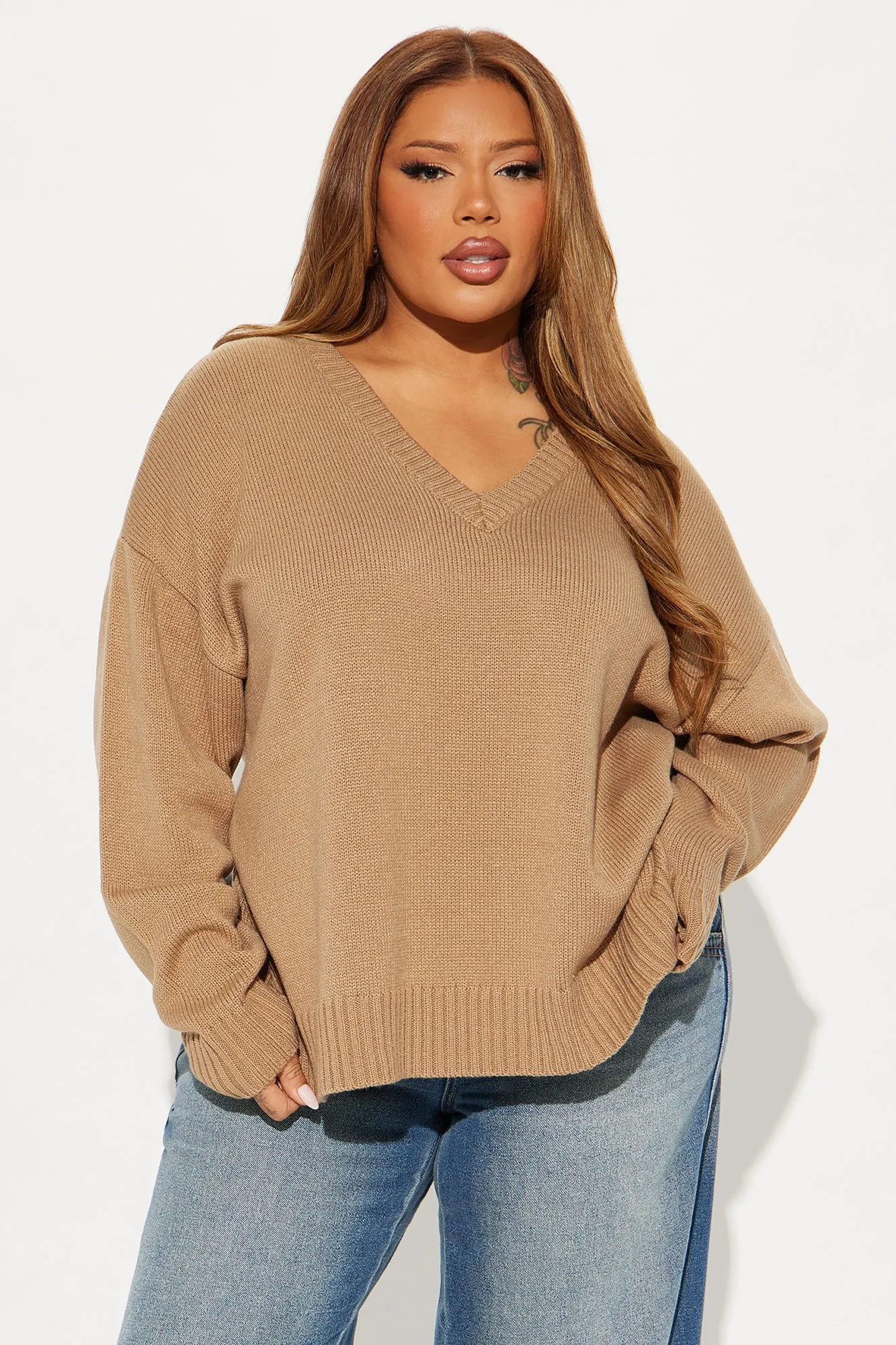 My Favorite Oversized Sweater - Taupe sold by Fashion Nova product image thumbnail 4
