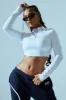 FN Paris Quarter Zip Top - White sold by Fashion Nova