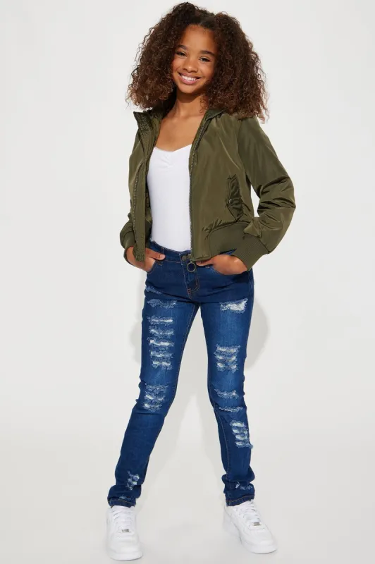 Mini Cut it Out Skinny Jean - Dark Wash sold by Fashion Nova
