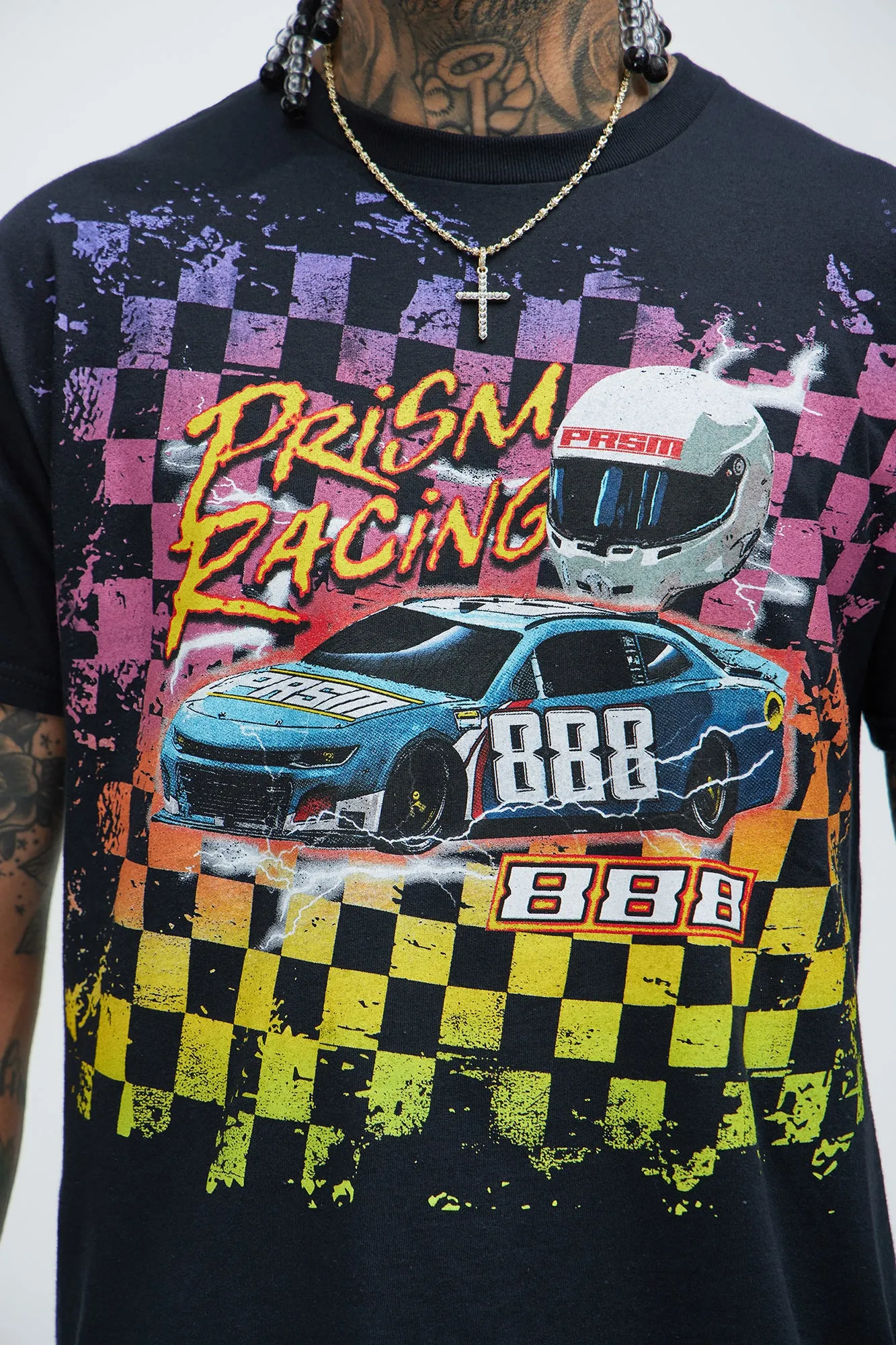 Prism Racing 888 Short Sleeve Tee - Black sold by Fashion Nova product image thumbnail 3