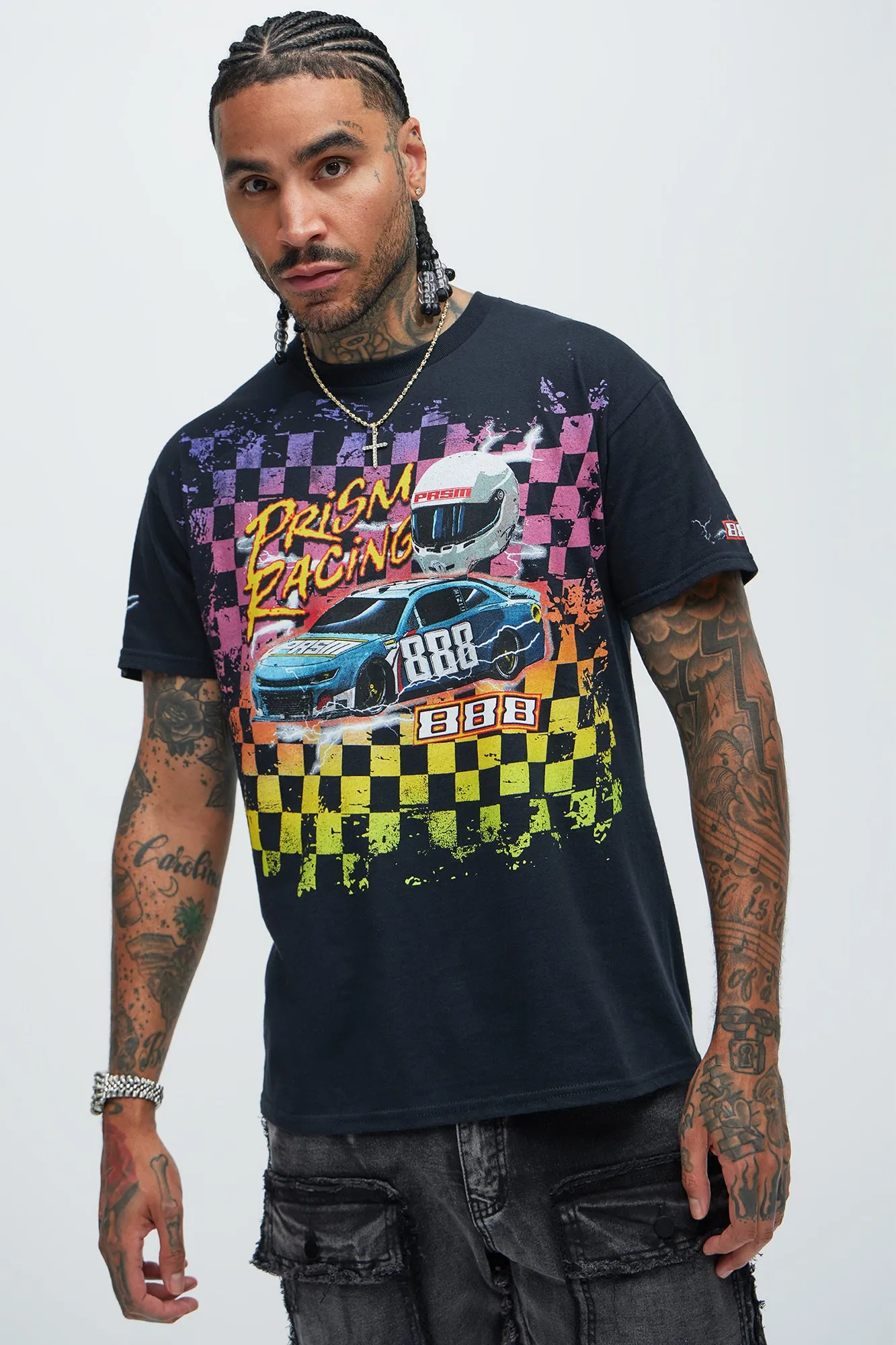Prism Racing 888 Short Sleeve Tee - Black sold by Fashion Nova