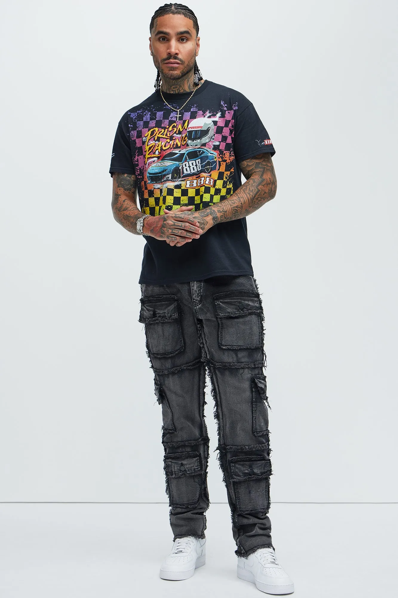 Prism Racing 888 Short Sleeve Tee - Black sold by Fashion Nova product image thumbnail 2