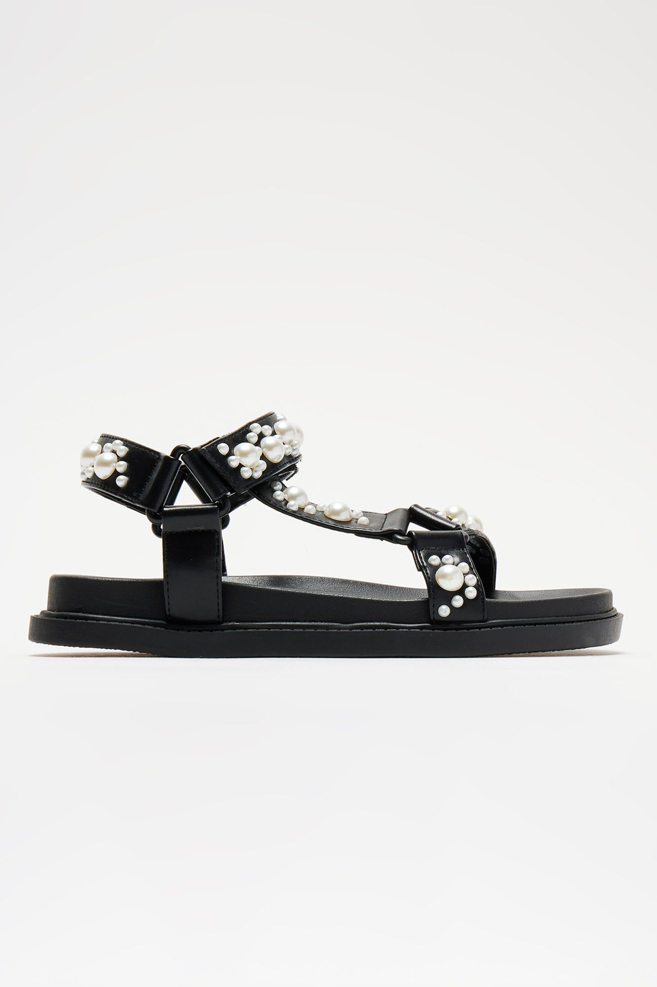 Sammi Pearl Sandals - Black sold by Fashion Nova product image thumbnail 4