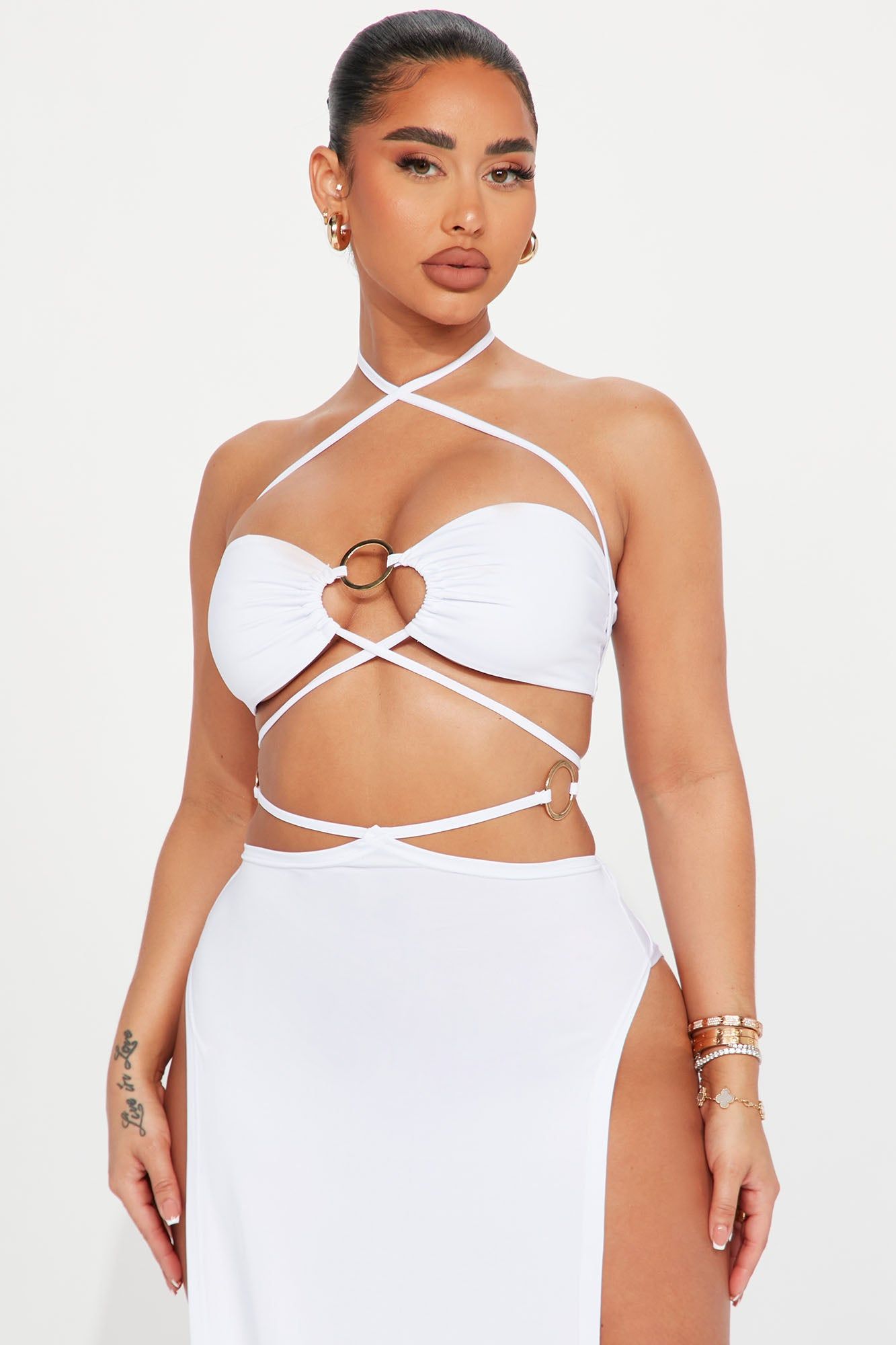 On A Getaway Skirt Set - White sold by Fashion Nova product image thumbnail 2