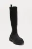 Rocco Knit Boots - Black sold by Fashion Nova