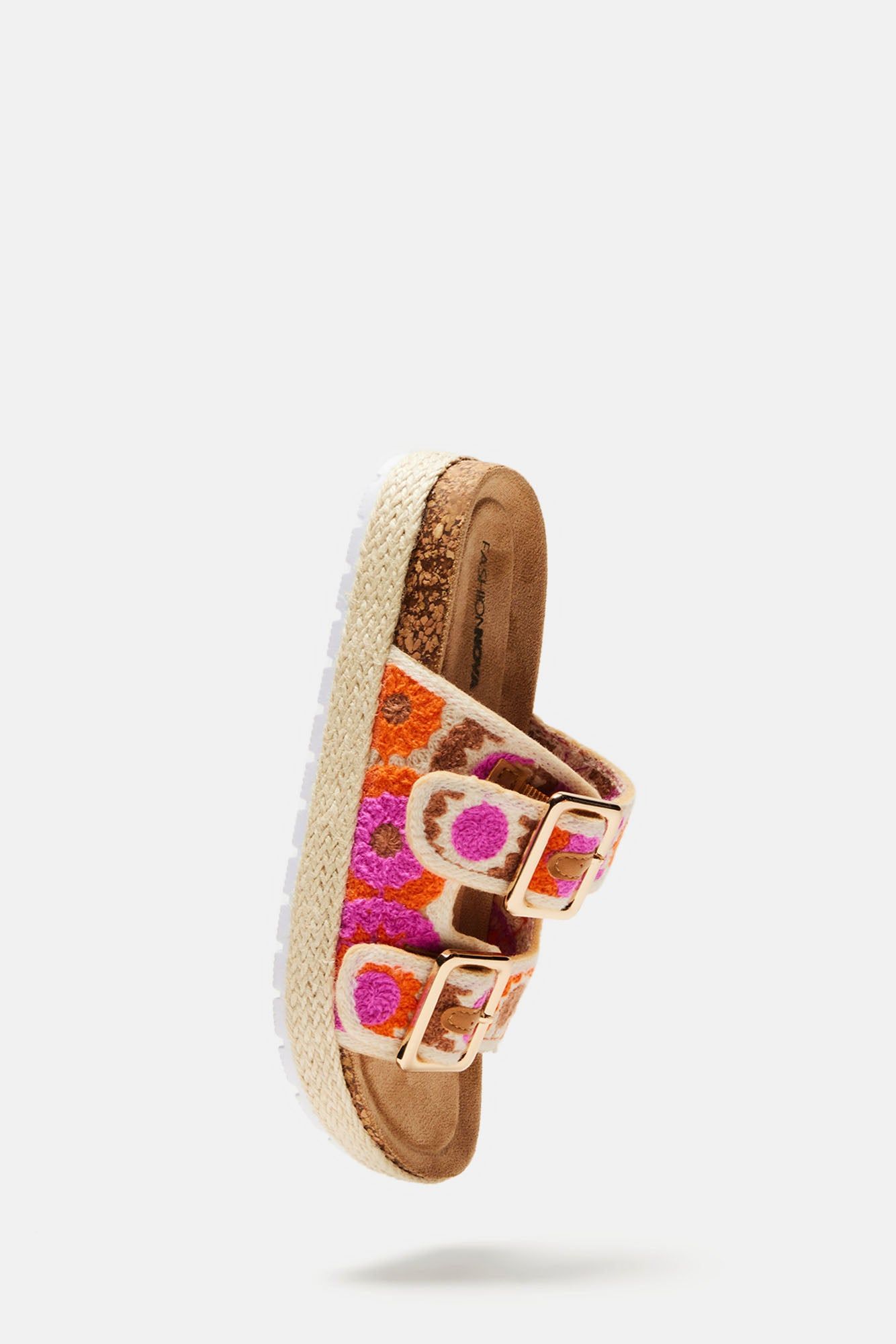 Daytime Adventure Casual Slides - Pink/combo sold by Fashion Nova product image thumbnail 4