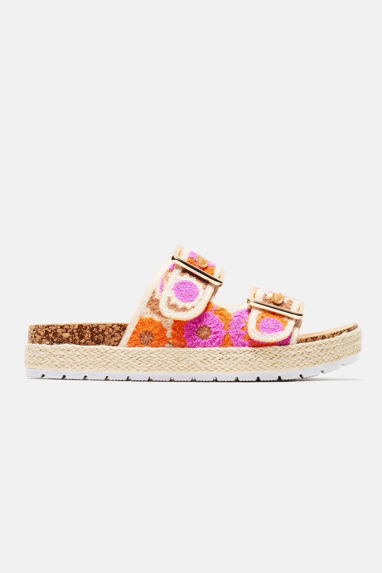 Daytime Adventure Casual Slides - Pink/combo sold by Fashion Nova product image thumbnail 5