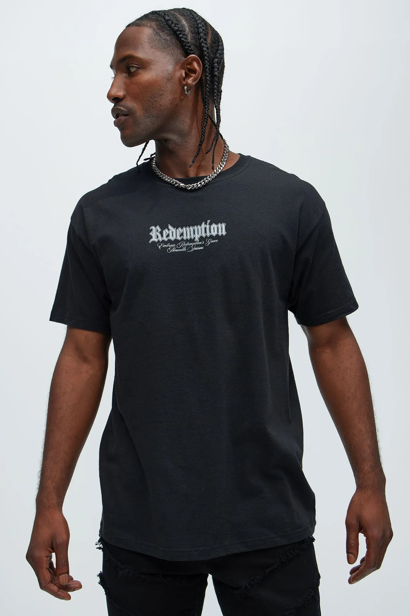 Redemption In Bloom Short Sleeve Tee - Black sold by Fashion Nova product image thumbnail 4