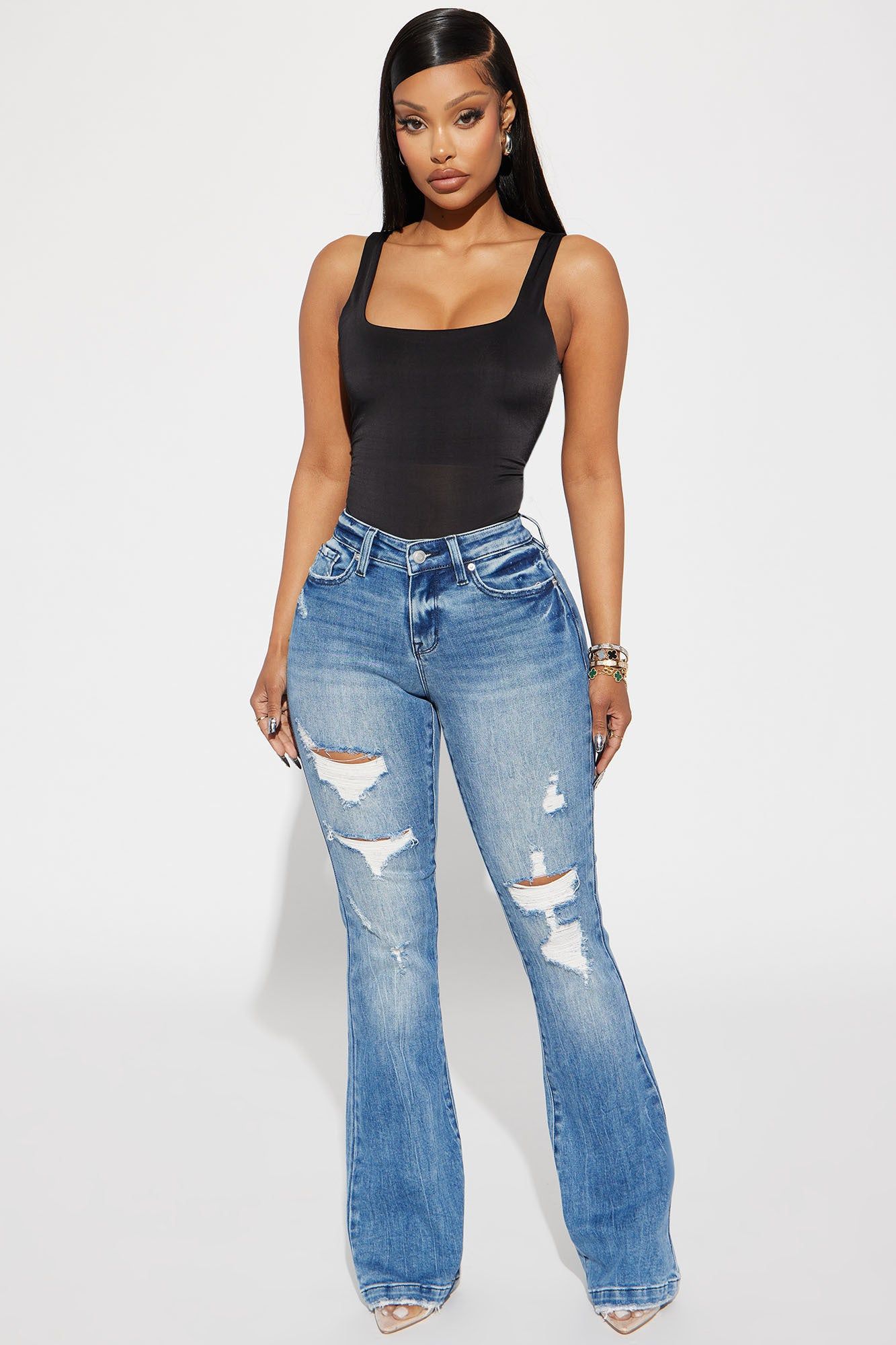 Kiara Double Lined Tank Top - Black sold by Fashion Nova product image thumbnail 2