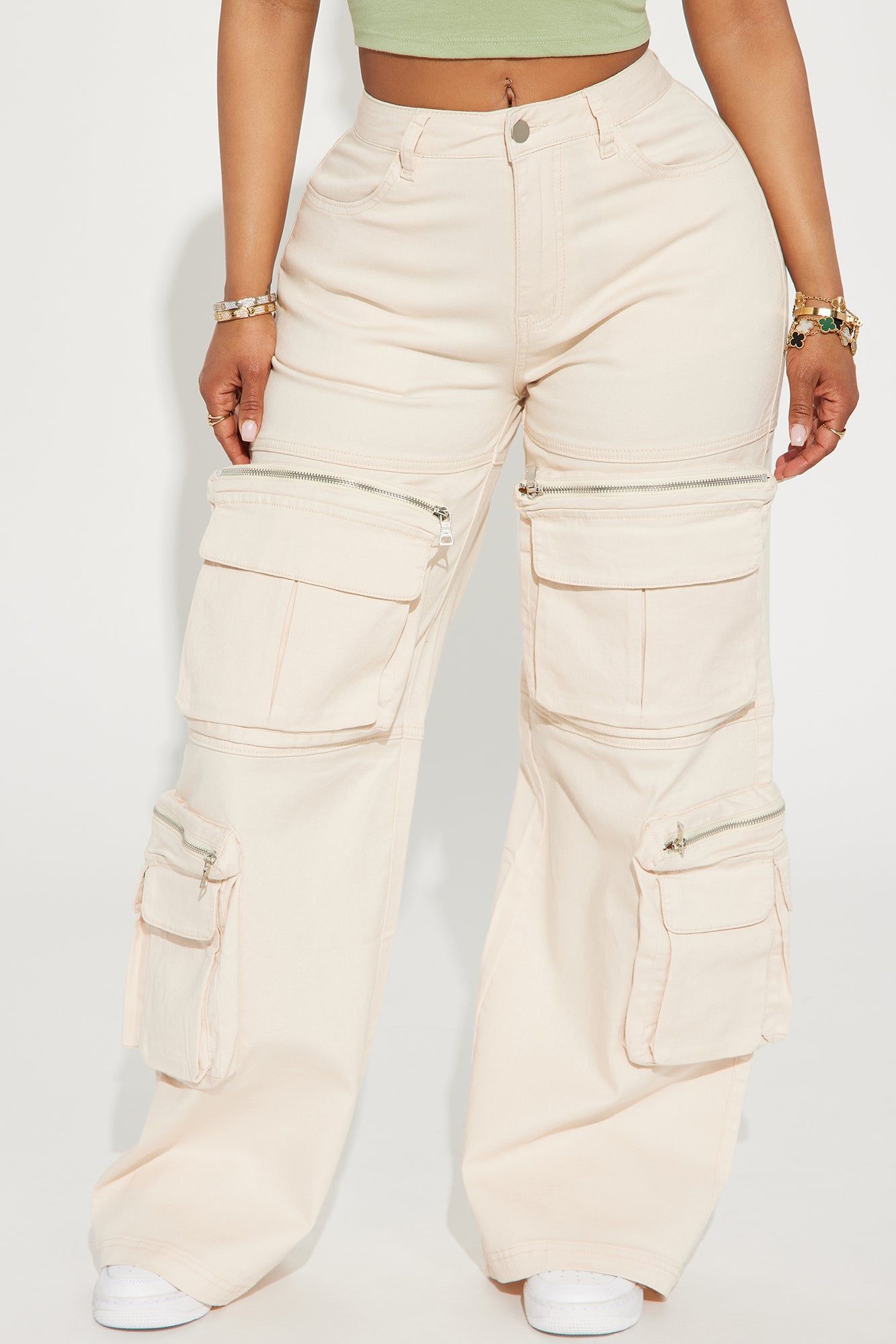 Keep On Moving Cargo Pant - Ivory sold by Fashion Nova product image thumbnail 2