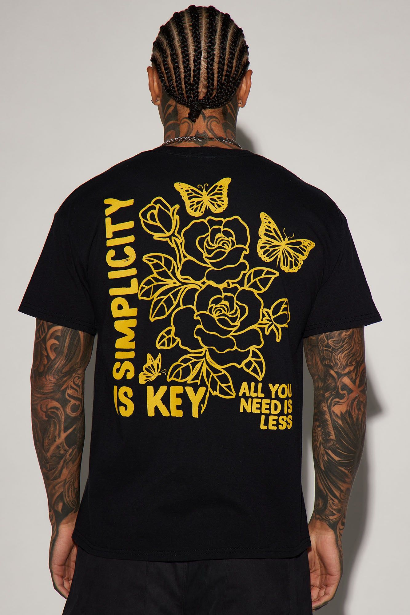 Simplicity Is Key Short Sleeve Tee - Black sold by Fashion Nova